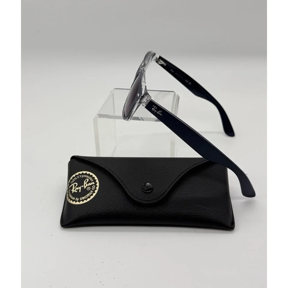 Ray-Ban RB2132 New Wayfarer Rx Sunglass Frames Blue Clear 55-18 145 Italy W/Case